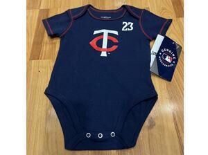 MLB Minnesota Twins Baby Size 6-9 Months Short Sleeve Bodysuit #23 Lewis Royce